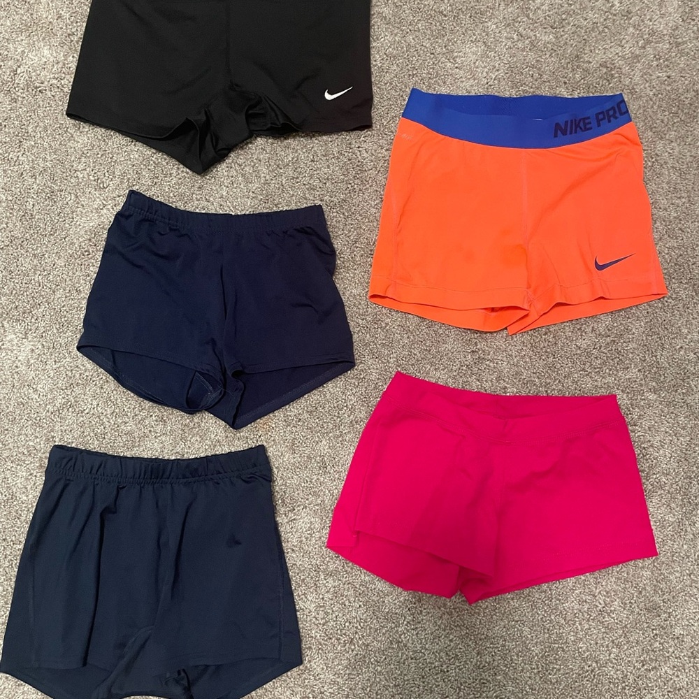 Nike Kids Athletic Shorts Set - Black, Oran
